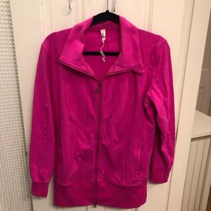 Lulu lemon pink zip up
